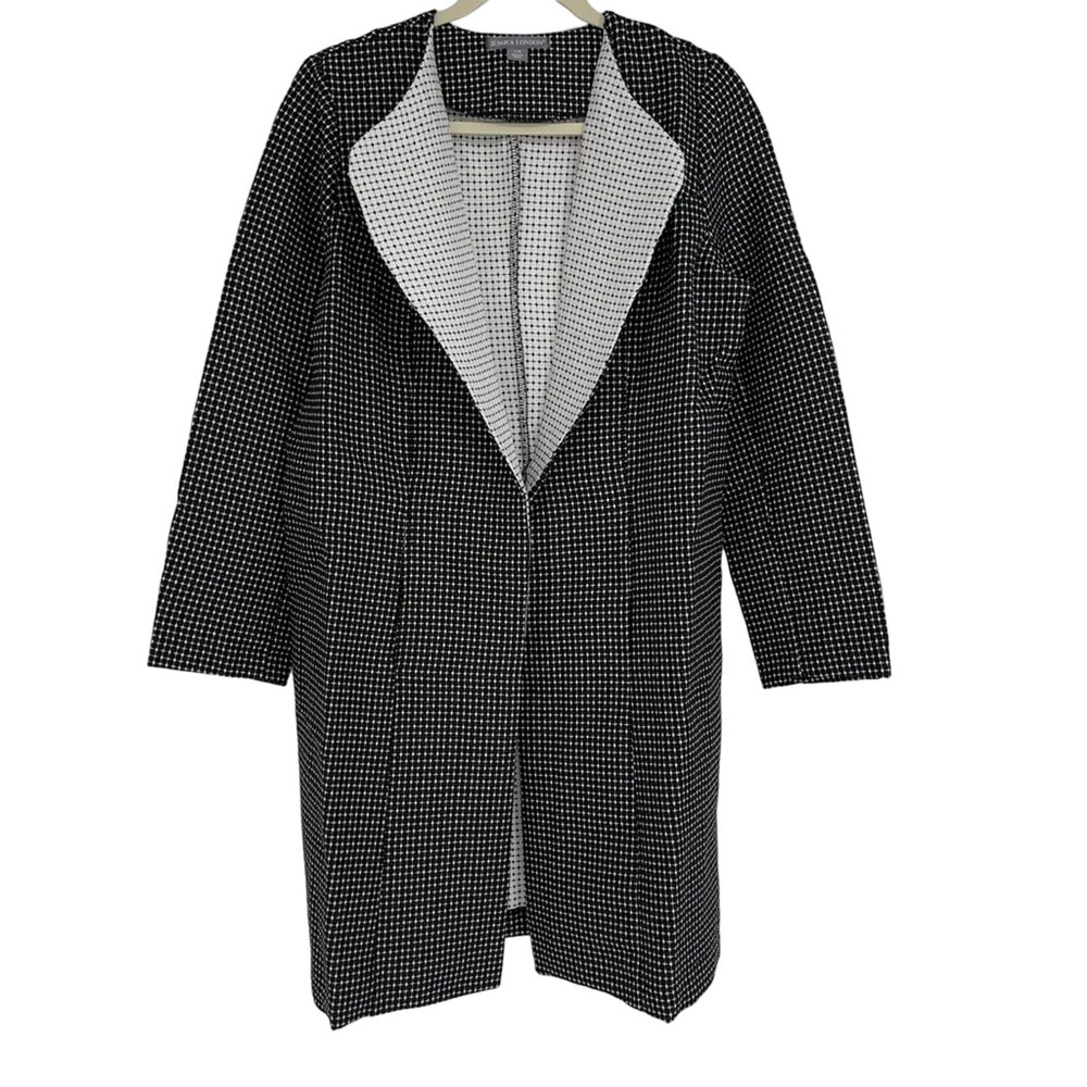 JESSICA LONDON LONG BLAZER BLACK & WHITE 12W